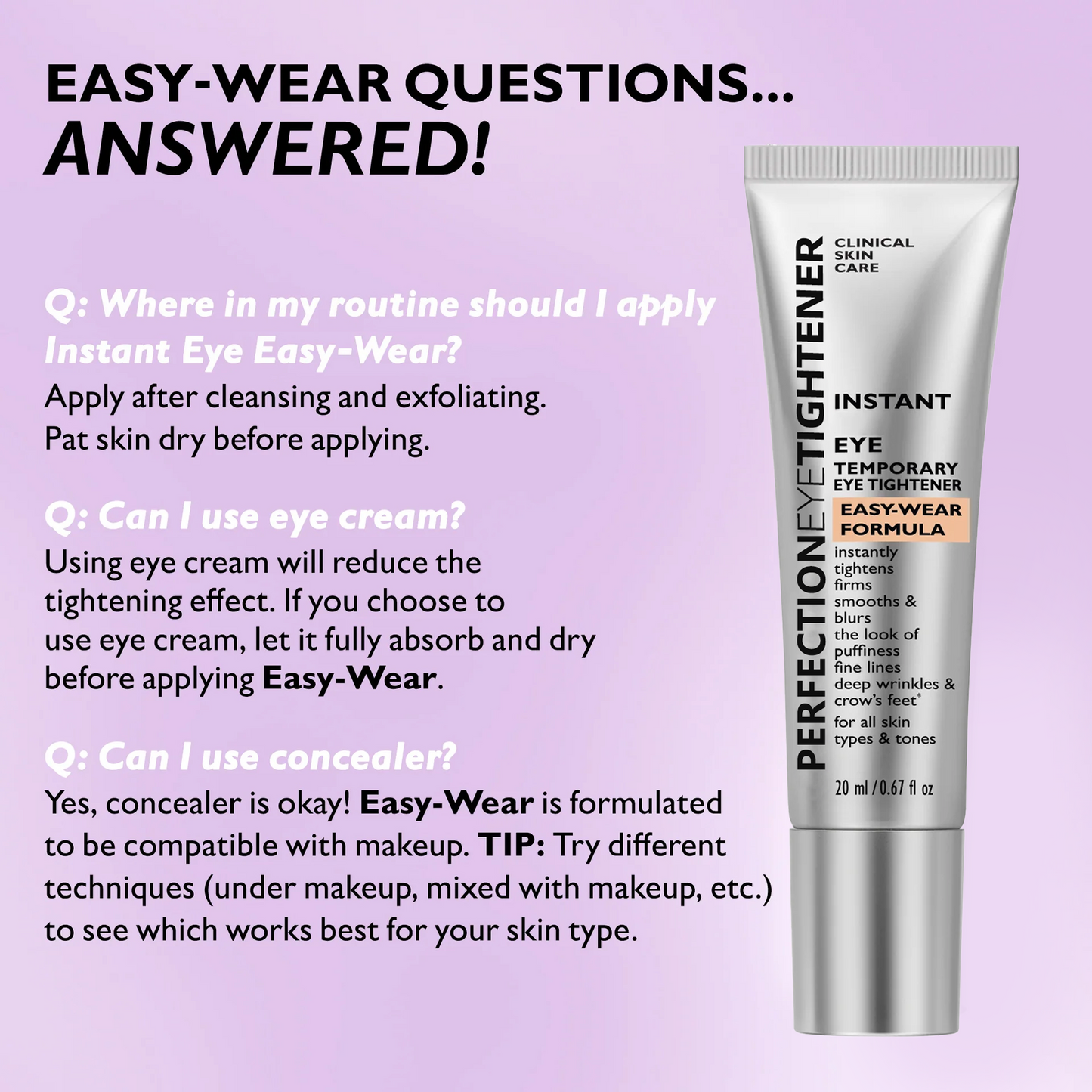 Instant Eye Tightener Easy-Wear Formula With Brush Free!